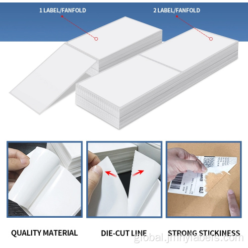 4x6 Direct Thermal Labels Fanfold 4x6 Fanfold Label Fanfold Shipping Labels Manufactory